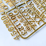 Gold Letter Set