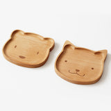 Wooden Plates | Kitty and Bear